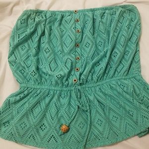 Green teal top